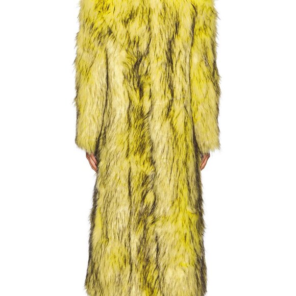 Zhivago Yellow Faux Fur Coat (Seen on Drew Sidora) - Picture 8 of 10